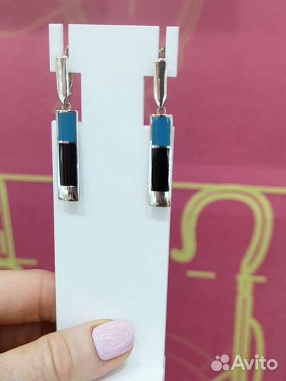 Серьги серебро 925