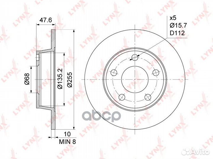 BN-1197 Диск тормозной audi A6 qattro/A6 allroa