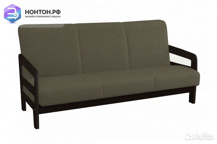 Диван книжка Вега-34 коричневый