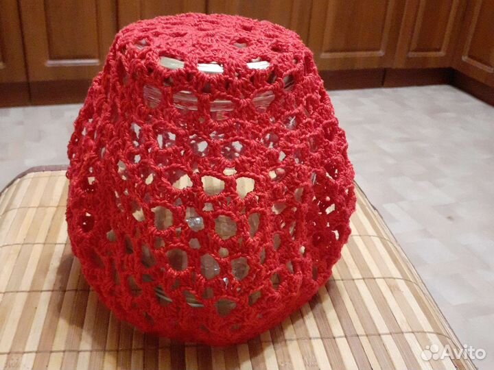 Вязаная шапочка из ириса,ручная работа