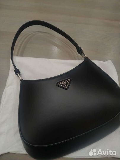 Сумка натуральная кожа prada cleo