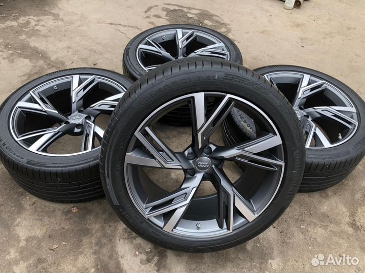 Летние колеса R21 на Audi Q7 +датчики давления