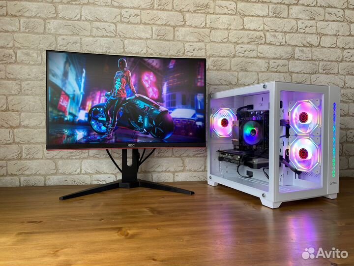 Игровой компьютер intel i3 12100f, RTX 3050, 16gb