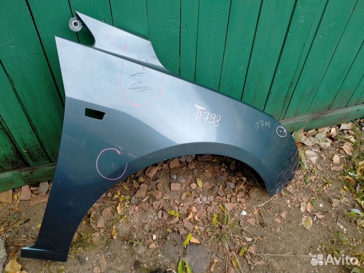Крыло chevrolet cruze правое переднее