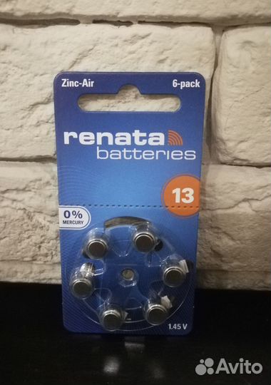 Батарейки для слуховых аппаратов 13