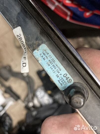 Молдинг крыши над дверьми Audi A6 C7 седан 2012 го