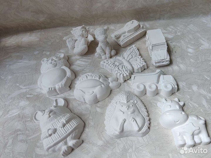 Фигурки из гипса для раскрашивания