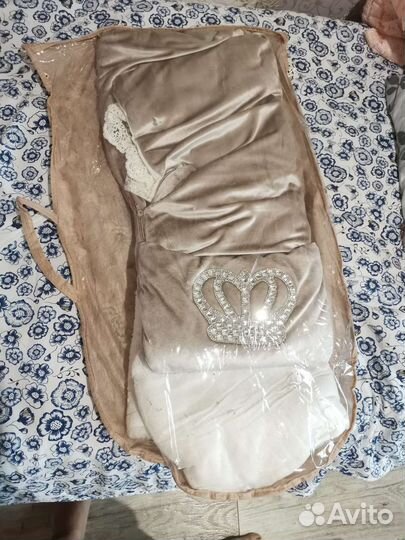 Конверт на выписку для девочки зима