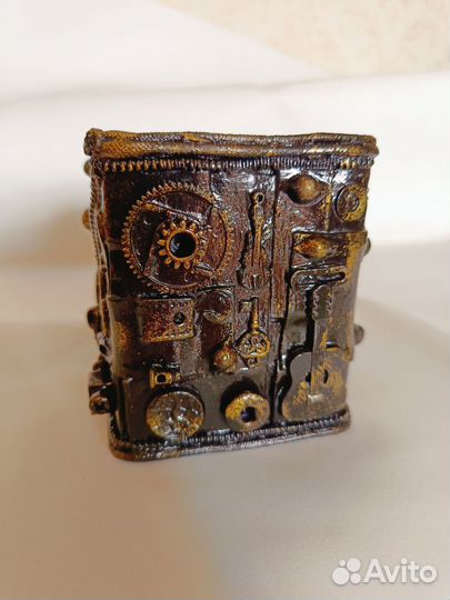 Карандашница в стиле стимпанк