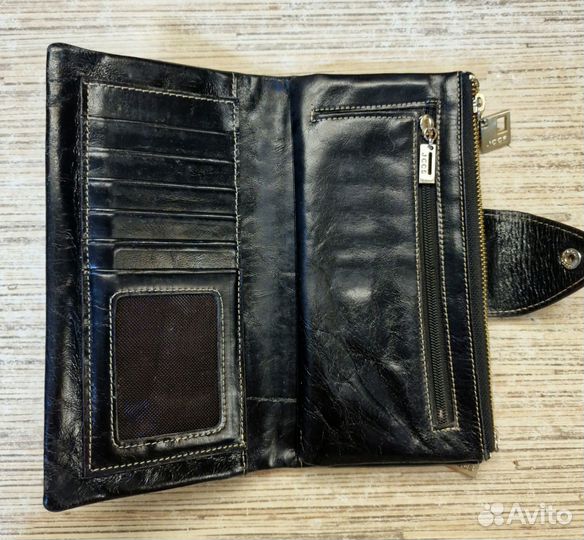 Кошелек женский натуральная кожа бу