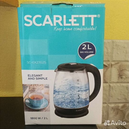 Чайник электрический Scarlett на запчасти