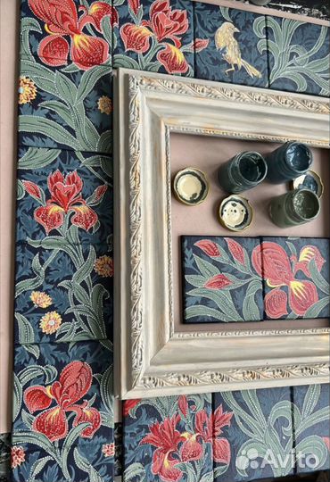 Роспись плитки для кухонного фартука либо зеркала