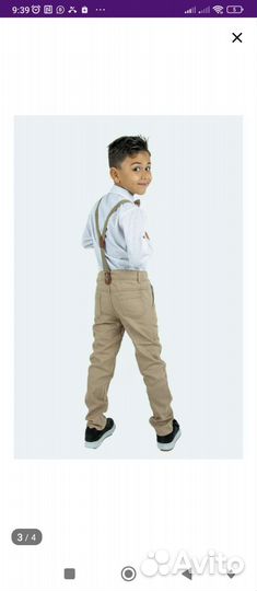 Костюм классический брюки рубашка 104