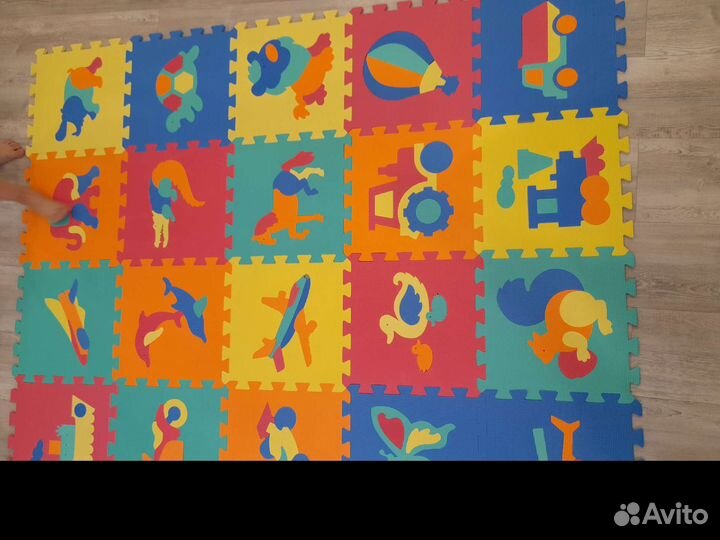 Детский коврик для ползания пазл