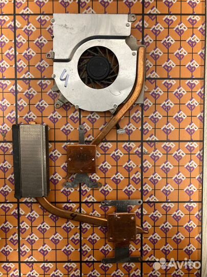 Кулер + трубка охлаждения Asus X56K F3T