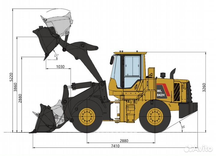 Фронтальный погрузчик Weichai Heavy WL842H, 2023