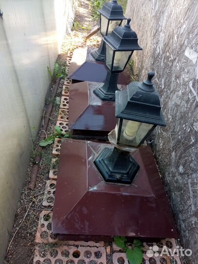 Крышки для столбов со светильниками