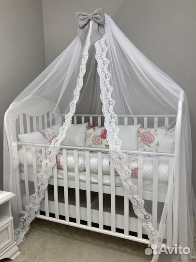 Балдахин + держатель на детскую кроватку