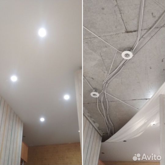 Электрика связанная с натяжными потолками