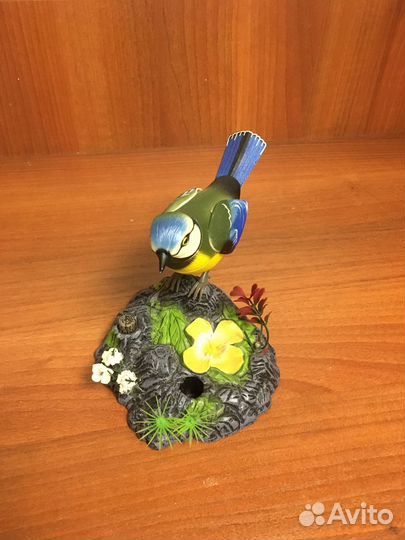 Игрушка декор поющая птица