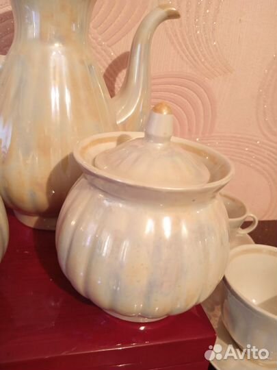 Сервиз кофейный с перламутром Вербилки