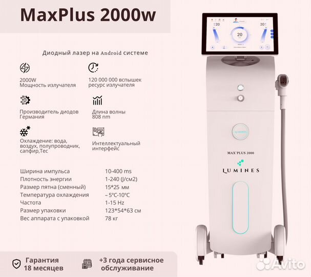 Диодный лазер люминес MaxPlus 2000