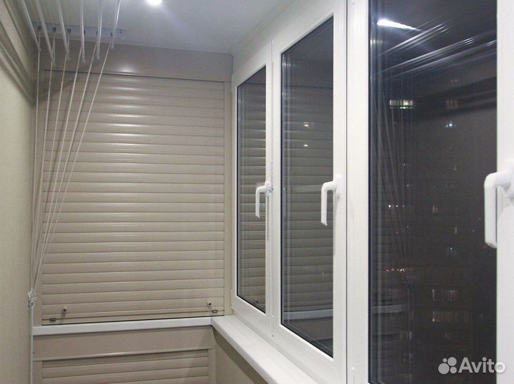 Шкаф с рольставнями на балкон любые размеры