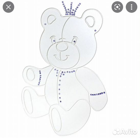 Стразы для декора детской кроватки