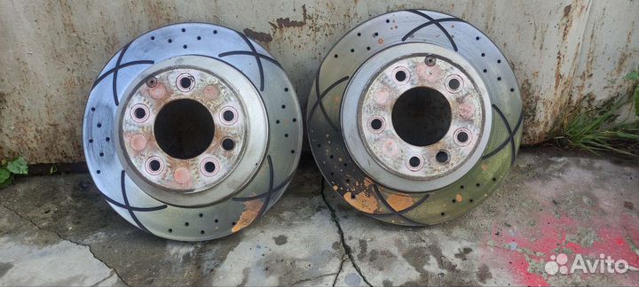 Тормозные диски audi q7 4l. Перед-зад