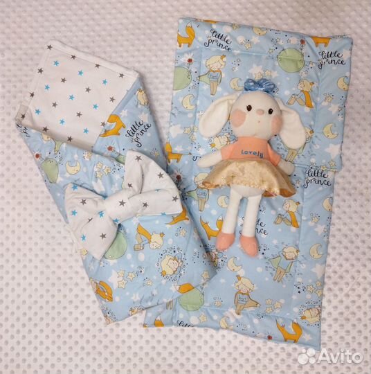 Новый набор в коляску - матрасик и подушечка