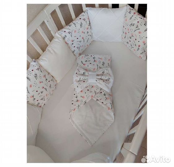 Бортики подушки ткань сатин под изготовлени