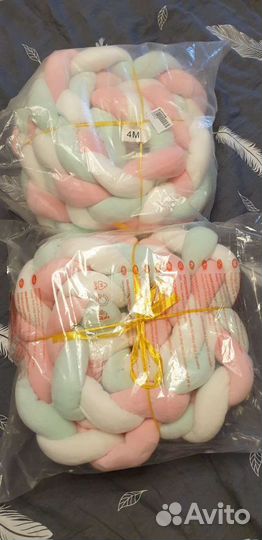 Бортик в детскую кроватку - косичка