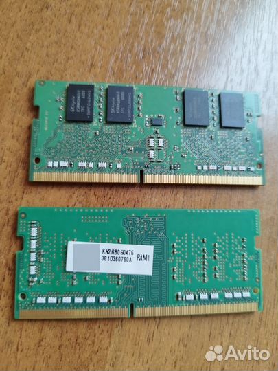 Плашки оперативной памяти SO-dimm4 2и4 Гб note