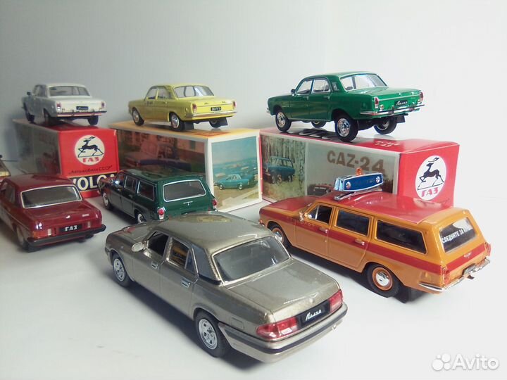 Волги газ-24, 2402, 31105, экорт-аэрофлот 1:43