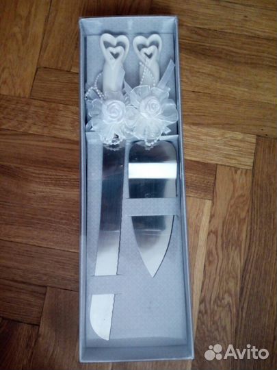 Новый Нож и лопатка для свадебного торта