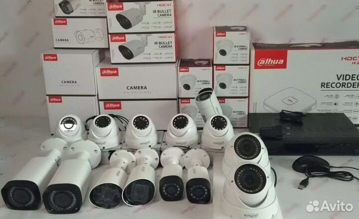 Видеонаблюдение Dahua 14 камер