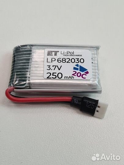 Аккумулятор ET LP682030-20CM 3.7В, 250мАч, Li-Pol