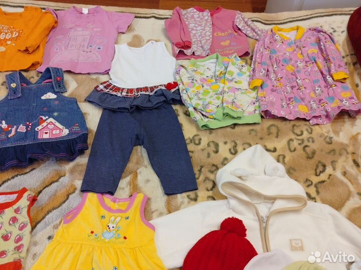 Вещи пакетом для девочки 74-80