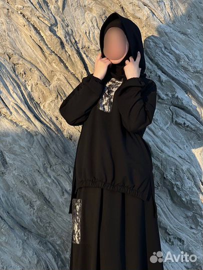 Двойка футер хиджаб