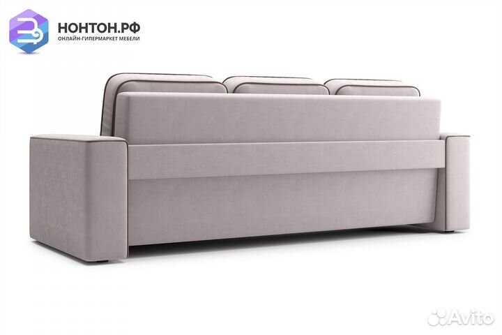 Диван еврокнижка Берген 3-х местный бежевый