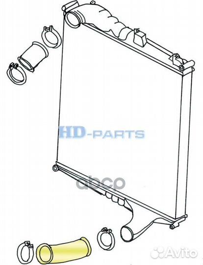 Патрубок интеркулера volvo 102300 HD-parts