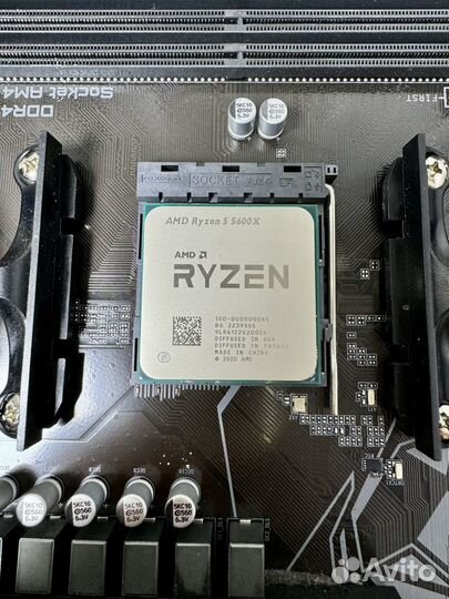 Комплект (AM4): мать B550 + проц Ryzen 5600x