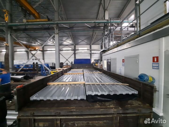 Профнастил оцинкованный окрашенный нс-35 0,65х1000