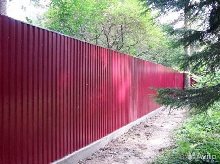 Забор из профлиста