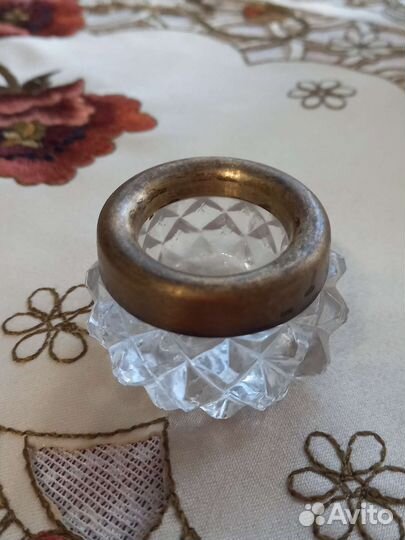 Солонка хрустальная