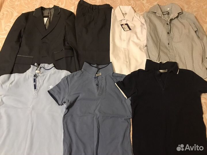 Поло, рубашки и спорт. костюм для школы р 122-128
