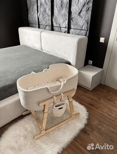 Люлька колыбель вязаная