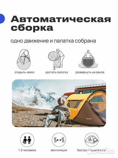 Палатка автоматическая 2 х местная