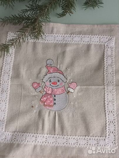 Салфетки льняные с вышивкой