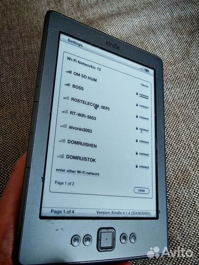 Электронная книга Kindle 4 WiFi